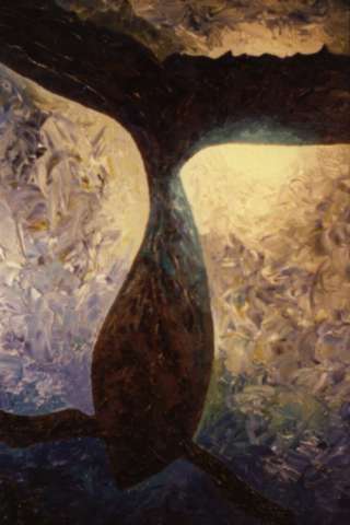 humpack whale (oil on canvas)